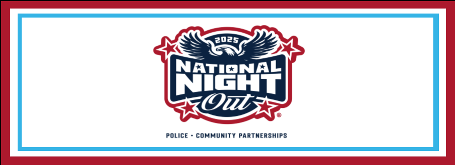 "2025 National Night Out Police Community Partnerships" National Night Out logo