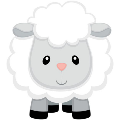 cute white lamb