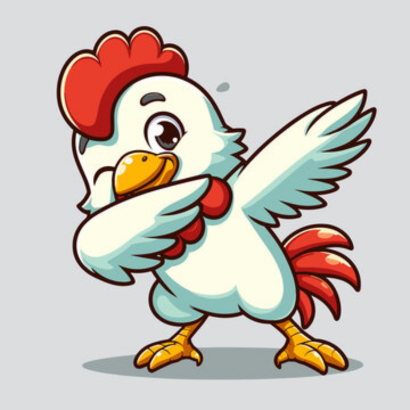dancing chicken dabbing