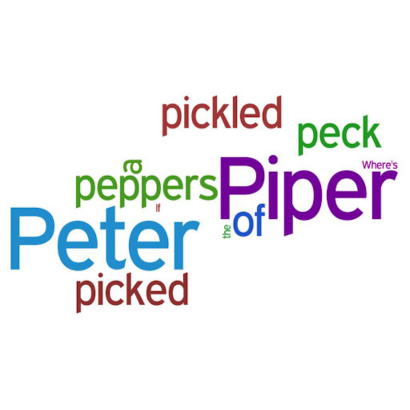 decorated Peter Pepper alliteration