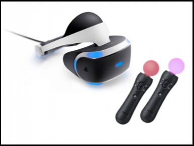 image of VR Headset and Motion Controllers