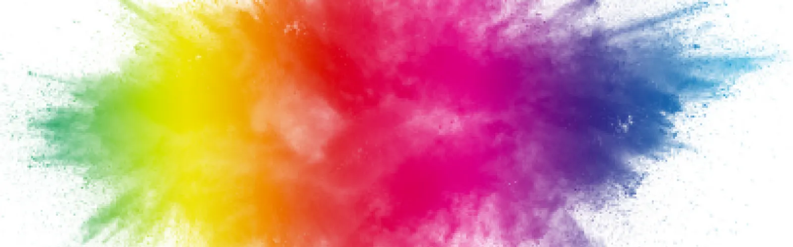 rainbow colored powder chalk